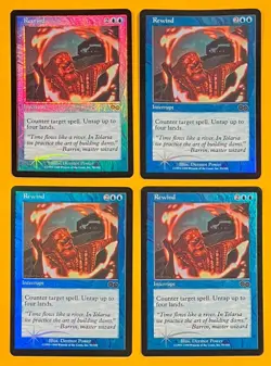 MTG REWIND (Foil) (x4) Arena Promo (OldManMTG 013-278) - Image 1