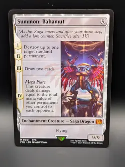 MTG - Summon: Bahamut - Enchantment Creature Saga - FIN 1 - Mythic - NM - Image 1