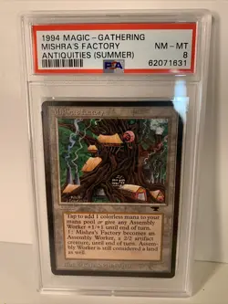 MTG Antiquities 1994 Mishra's Factory (Summer) PSA 8 NM/MT Old School - Image 1