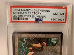 MTG Antiquities 1994 Mishra's Factory (Summer) PSA 8 NM/MT Old School - Image 2