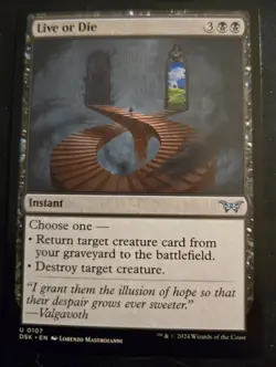 Magic:The Gathering Live or Die #107 Duskmourn: House of Horror Uncommon - Image 1