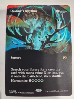 Nature's Rhythm 0349 Borderless Regular Magic The Gathering Tarkir Dragonstorm - Image 1