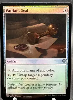 Patriar's Seal Commander Legends: Battle for Baldur's Gate Foil - Image 1