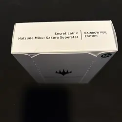 SEALED FOIL EN Secret Lair HATSUNE MIKU Sakura Superstar Magic The Gathering MTG - Image 1