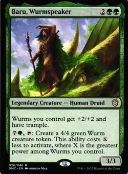 MTG TCG - Baru, Wurmspeaker 26 Commander: Dominaria United - NM Free Shipping $5 - Image 1
