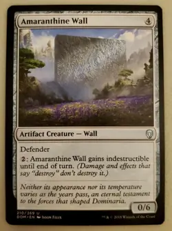 1x Amaranthine Wall Dominaria MTG Magic The Gathering NM - Image 1