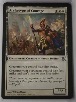 Archetype of Courage - U from BNG #4 - in LP-NM Condition - Image 1