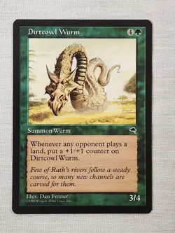 NM Dirtcowl Wurm Tempest Mtg Magic the Gathering - Image 1