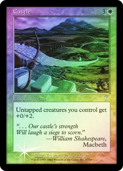 7th Edition MTG FOIL Castle Magic - Image 1