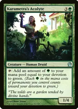 X 1 Karametra's Acolyte NM-M Theros 160 MTG Magic The Gathering - Image 1