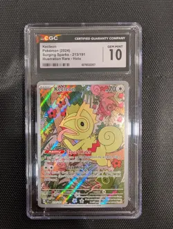 Kecleon CGC 213/191 GEM MINT 10 IR POKEMON 2024 Surging Sparks - Image 1
