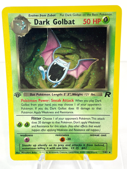 1st Edition Dark Golbat 7/82 - Team Rocket - Holo - Pokemon - NM - Image 1