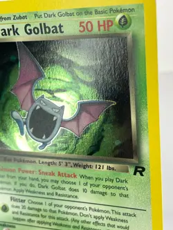 1st Edition Dark Golbat 7/82 - Team Rocket - Holo - Pokemon - NM - Image 3