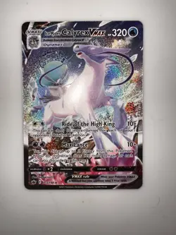 Pokemon TCG Ice Rider Calyrex VMAX Alternate Art 203/198 Sword & Shield - Image 1