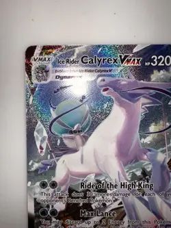Pokemon TCG Ice Rider Calyrex VMAX Alternate Art 203/198 Sword & Shield - Image 2