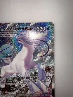 Pokemon TCG Ice Rider Calyrex VMAX Alternate Art 203/198 Sword & Shield - Image 3
