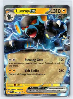 Pokemon TCG - Twilight Masquerade - Luxray ex Double Rare Holofoil Holo - 68/167 - Image 1