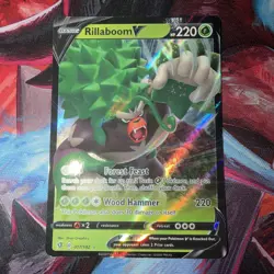 Rillaboom V - 017/192 - Ultra Rare - Pokemon Sword & Shield: Rebel Clash - Image 1