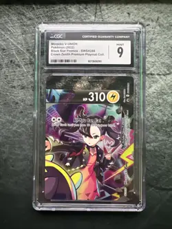 CGC 9 MINT Morpeko V-Union SWSH288 Black Star Promo Top Right Premium Pokemon - Image 1