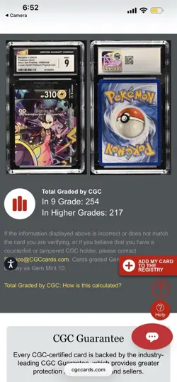 CGC 9 MINT Morpeko V-Union SWSH288 Black Star Promo Top Right Premium Pokemon - Image 3