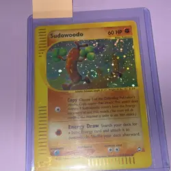 Pokemon TCG - Sudowoodo H24/H32 Aquapolis 2003’ LP/NM 🌀HoloSwirl (vintage) - Image 1