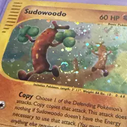 Pokemon TCG - Sudowoodo H24/H32 Aquapolis 2003’ LP/NM 🌀HoloSwirl (vintage) - Image 3