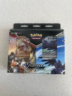 Pokemon TCG v Battle Deck Lycanroc vs Corviknight Double Deck - Image 1
