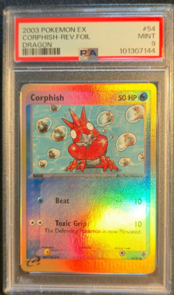 2003 Pokemon EX Dragon Corphish Reverse Holo 54/97 PSA 9 - Image 2