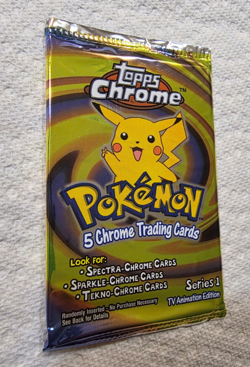 Pokemon Topps Chrome Series 1 Booster Pack - Vintage, Sealed, RARE! - Image 1
