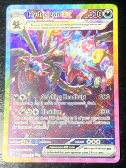 Pokemon SIR Hydreigon EX Surging Sparks Alt art Holo 240/191 SV08 Pack Fresh UK - Image 1