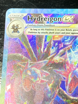 Pokemon SIR Hydreigon EX Surging Sparks Alt art Holo 240/191 SV08 Pack Fresh UK - Image 2
