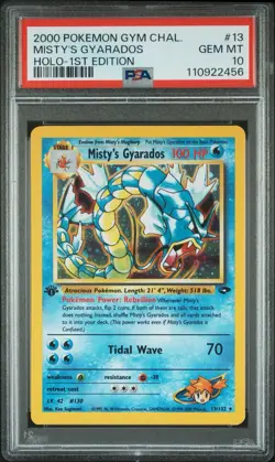 Pokemon PSA 10 Misty's Gyarados 13/132 Gym Challenge Holo New Cert - Image 1