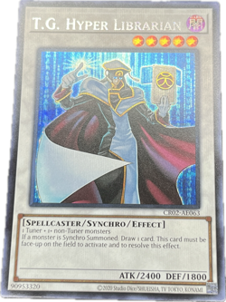 YuGiOh T.G. Hyper Librarian CR02-AE063 Secret Asian English A - Image 1
