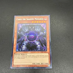 YuGiOh Caius the Shadow Monarch CR08-AE056 Secret Asian English A - Image 1