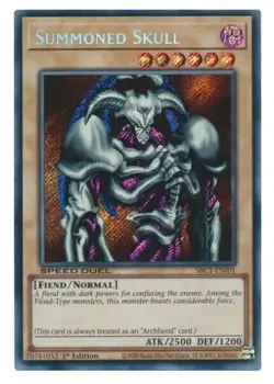 Yu-Gi-Oh! - Summoned Skull - SBC1-ENI01 - Secret Rare - 1st Edition- NM/M - Image 1