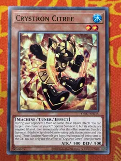 YUGIOH CRYSTRON CITREE COMMON NM OP27-EN015 - Image 1