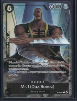 Mr. 1 (Daz.Bonez) OP14-090 Rare Alt Art One Piece The Azure Sea’s Seven- English - Image 1