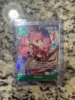 2025 One Piece TCG English Perona Alt Art OP12-034 SR Super Rare Clean Mint+ - Image 1