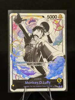One Piece TCG Monkey D. Luffy ST29-001 Leader Alt Art Starter Deck Egghead - Image 1