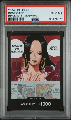 One Piece Boa Hancock DON!! Card English DP04 PSA 10 English Pop 120 - Image 1