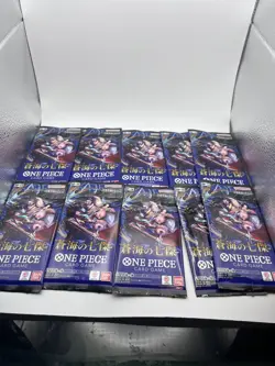 One Piece Card Game OP-14 Booster Pack The Azure Sea’s Japanese Sealed 10x LOT - Image 2