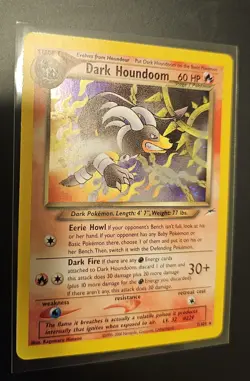 Pokemon TCG Dark Houndoom Neo Destiny Holo Card 7/105 Unlimited Rare - Image 2