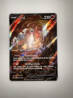 Pokemon Entei v Holo Ultra Rare TCG Card Crown Zenith Galarian Gallery GG36/GG70 - Image 1