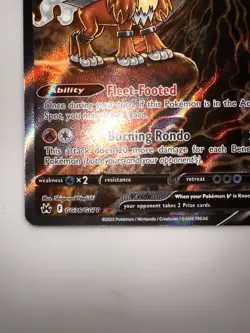 Pokemon Entei v Holo Ultra Rare TCG Card Crown Zenith Galarian Gallery GG36/GG70 - Image 5