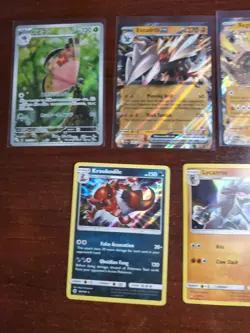 Pokemon 5 Card Lot Holos EX, V And Rare Cards , Great Value Set Building Lot26 - Image 2