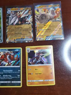 Pokemon 5 Card Lot Holos EX, V And Rare Cards , Great Value Set Building Lot26 - Image 3