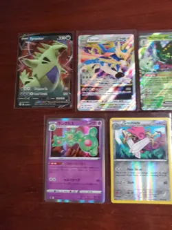 Pokemon 5 Card Lot Holos EX, V And Rare Cards , Great Value Set Building Lot29 - Image 2