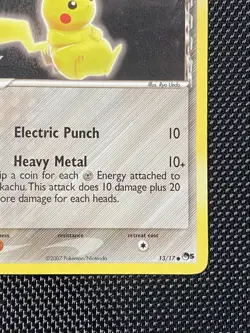 Pikachu 13/17 - Pop Series 5 Non Holo Pokemon Card LP/NM - Image 4