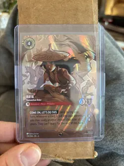 Disney Lorcana TCG Raya Kumandran Rider Enchanted Holo Card 214/204 Azurite Sea - Image 1