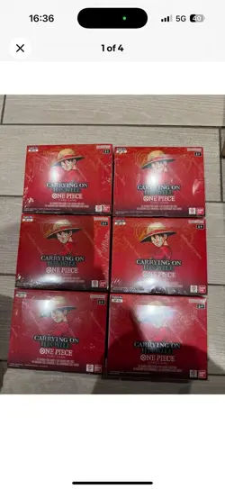 One Piece TCG | OP13 Carrying On His Will Booster Box English | NEW + SEALED X6 - Image 1